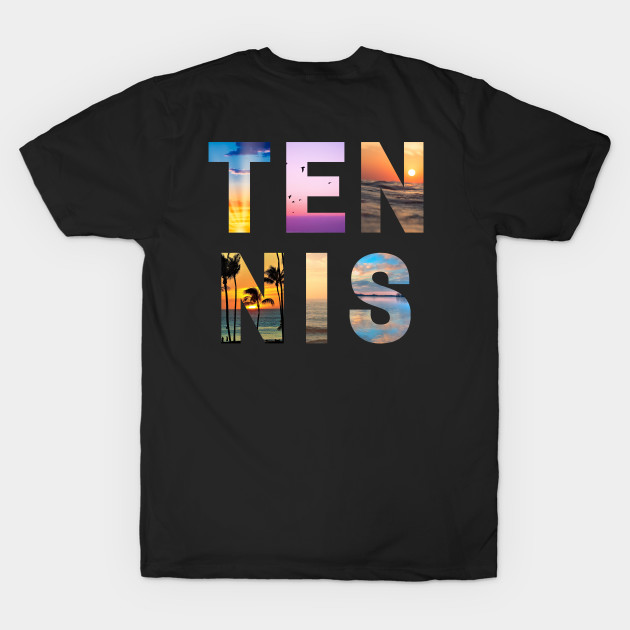 US Open Photographic Sunset Letters Tennis by TopTennisMerch